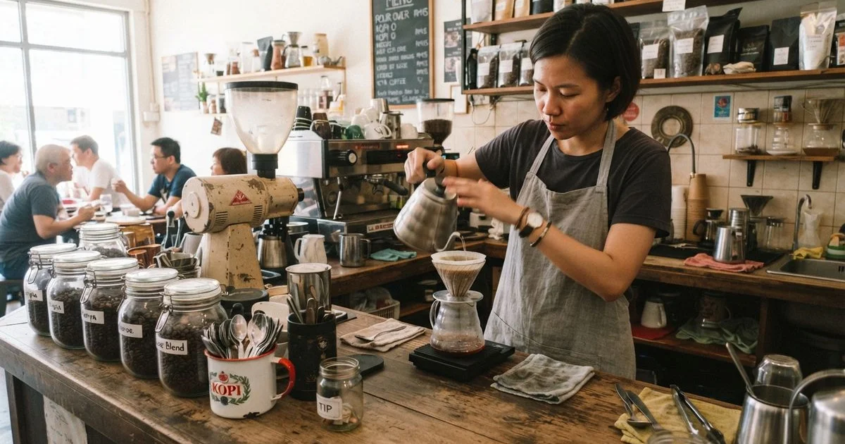 What to expect at a specialty coffee bar in Puchong if you usually drink kopi